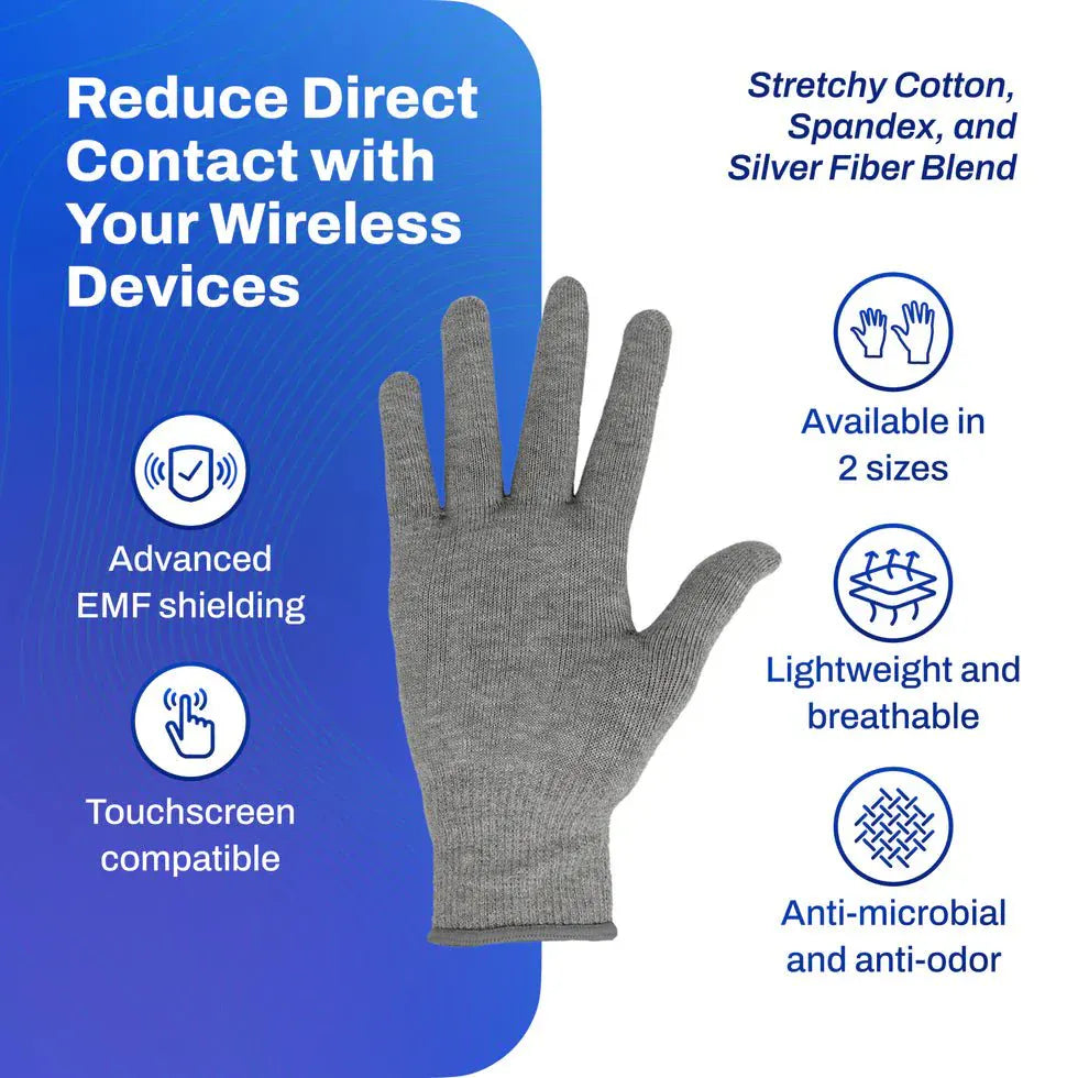 EMF Radiation Protection Gloves – Touchscreen Compatible