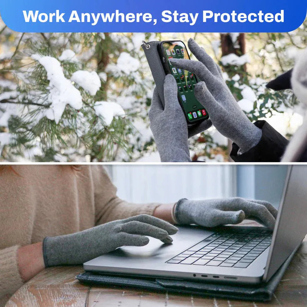 EMF Radiation Protection Gloves – Touchscreen Compatible