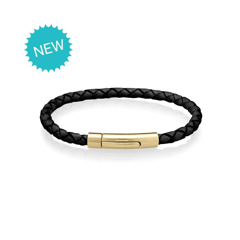 Black Gold Energy Bracelet with Click Clasp