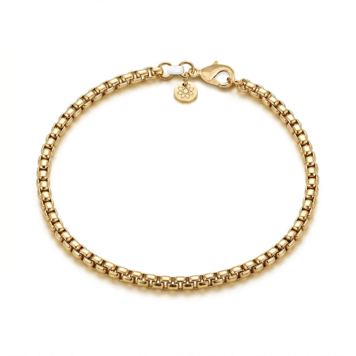 Stainless Steel EMF Protection Box Chain Bracelet