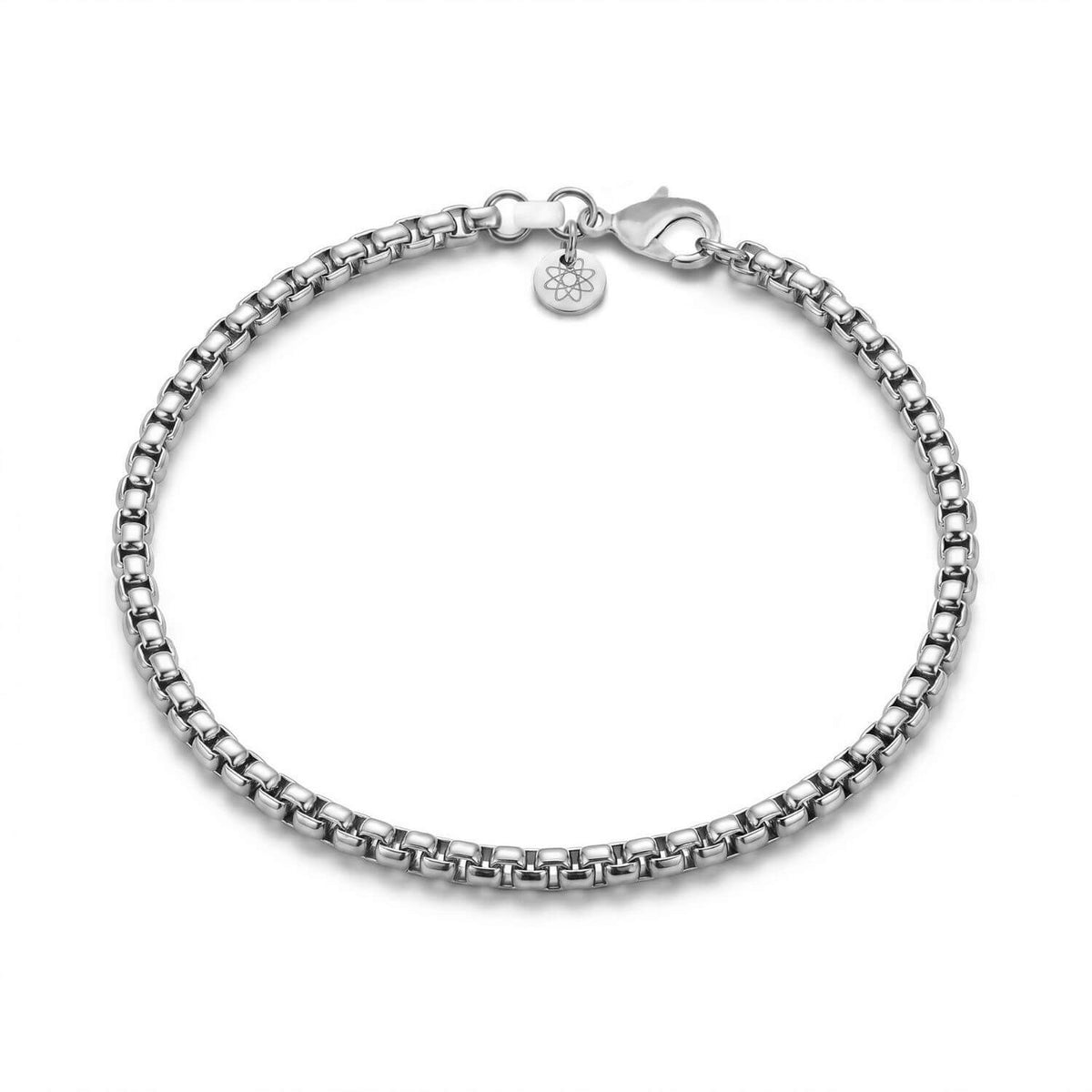 Stainless Steel EMF Protection Box Chain Bracelet
