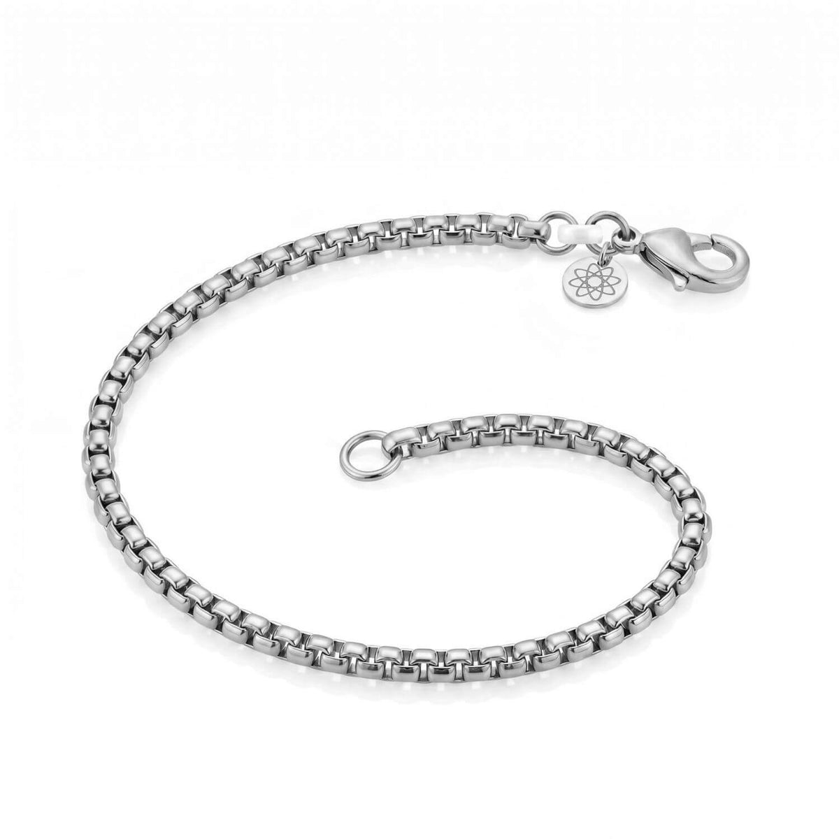 Stainless Steel EMF Protection Box Chain Bracelet