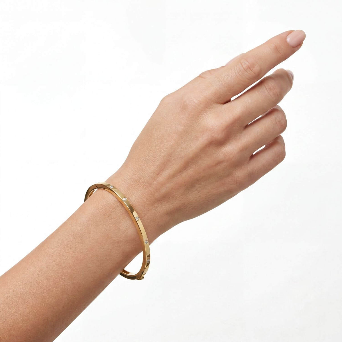 EMF Protection Bangle Bracelet for Women – Stainless Steel
