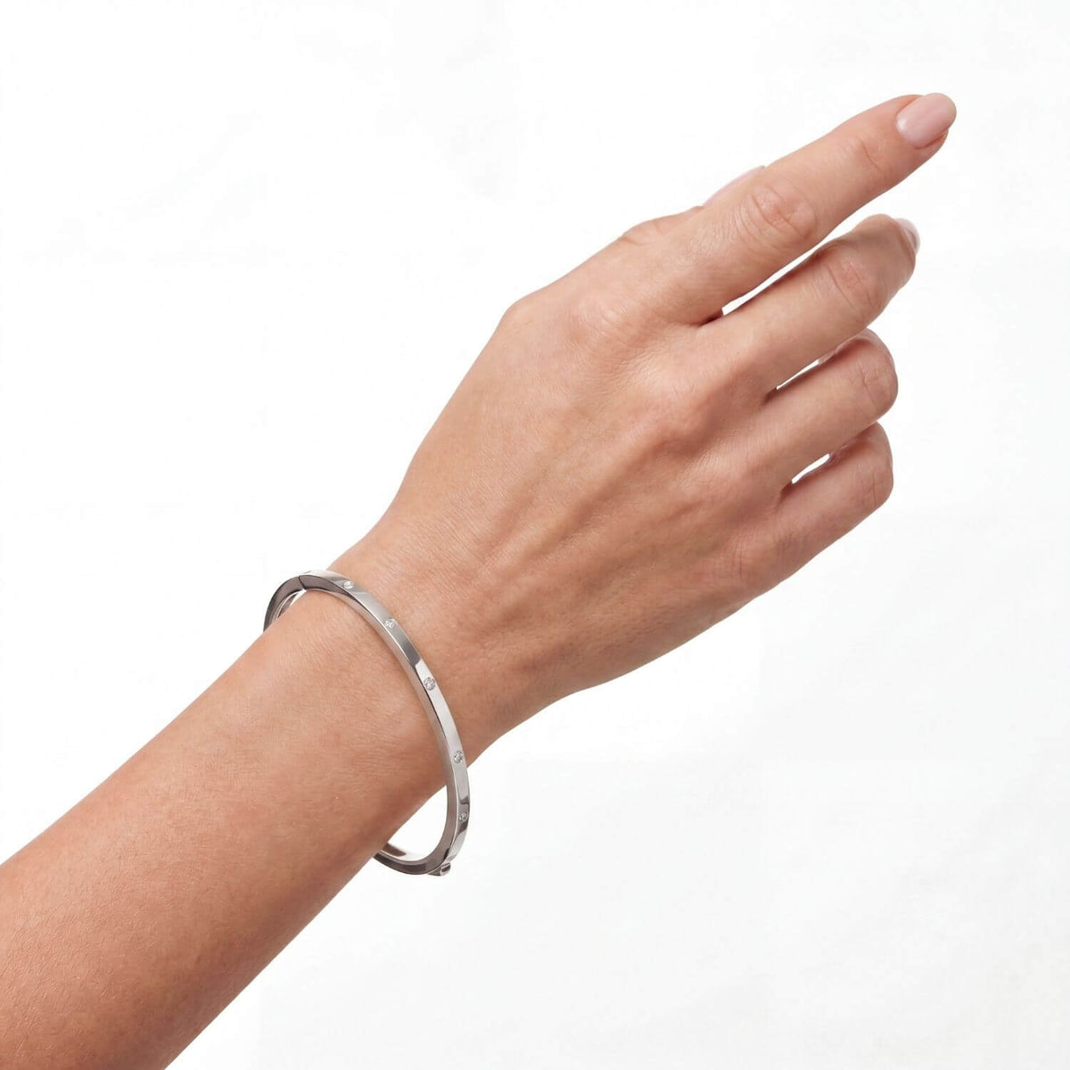 EMF Protection Bangle Bracelet for Women – Stainless Steel
