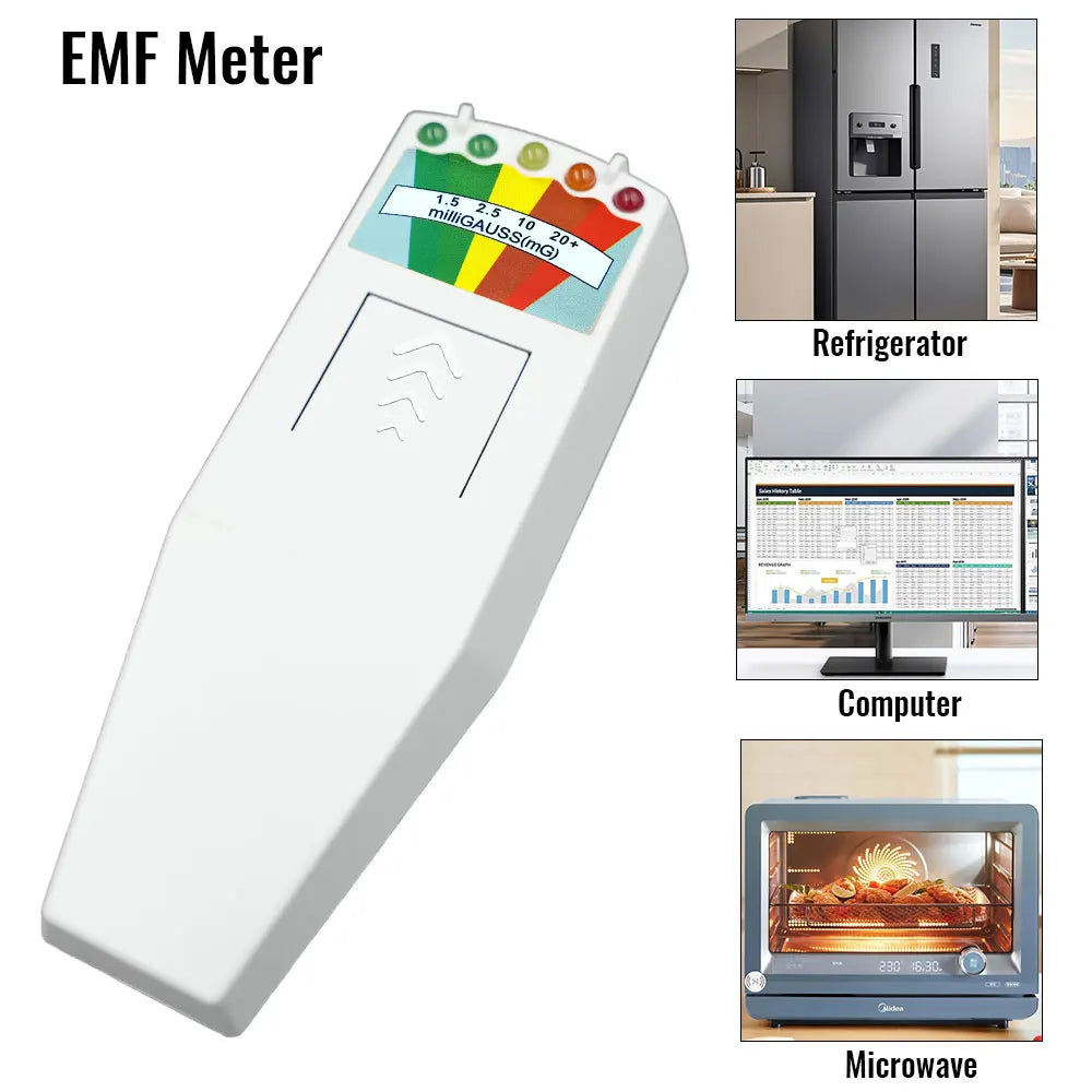 EMF Meter with 5-LED Indicator Digital Electromagnetic Field Detector