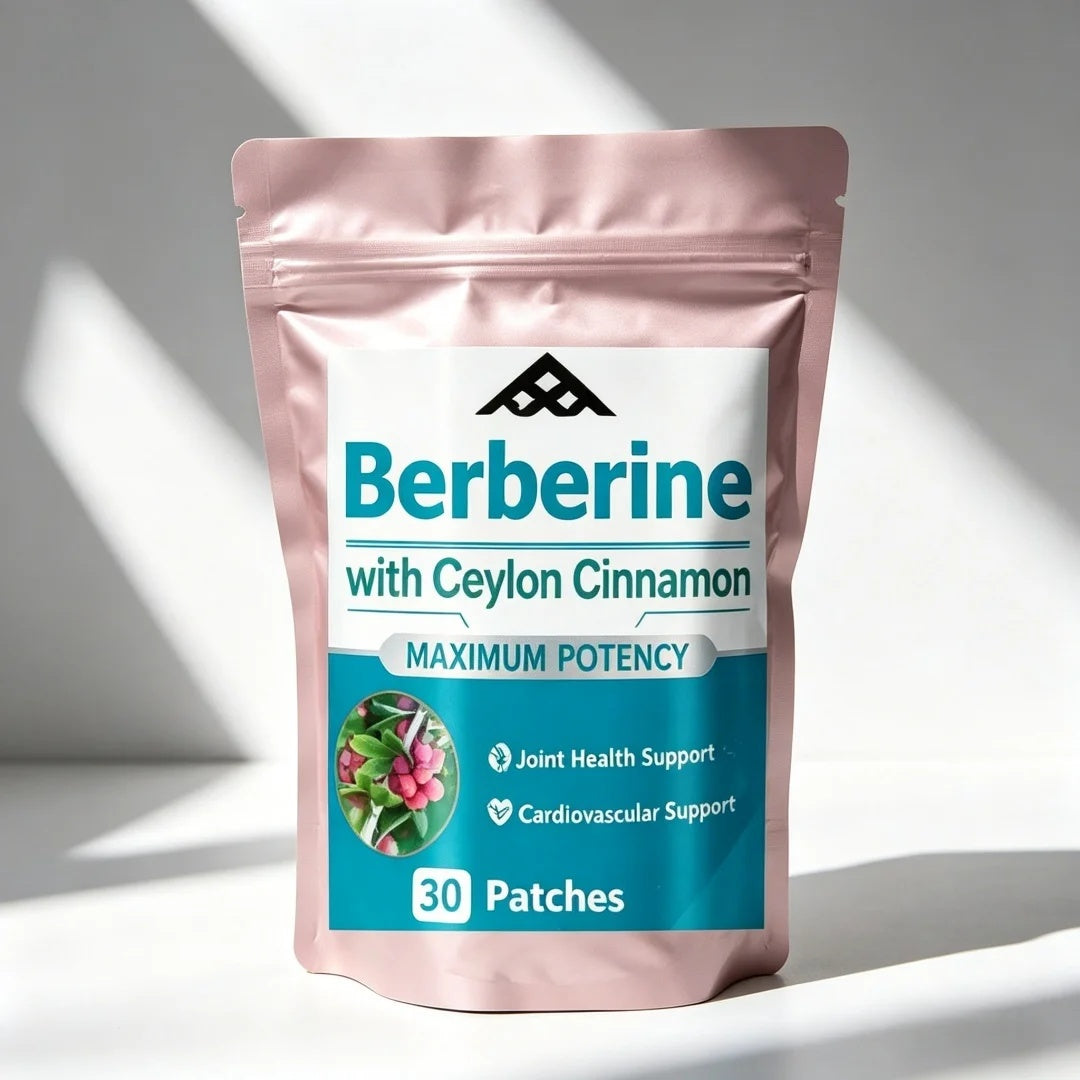 Berberine with Ceylon cinnamon patches, 30 pack