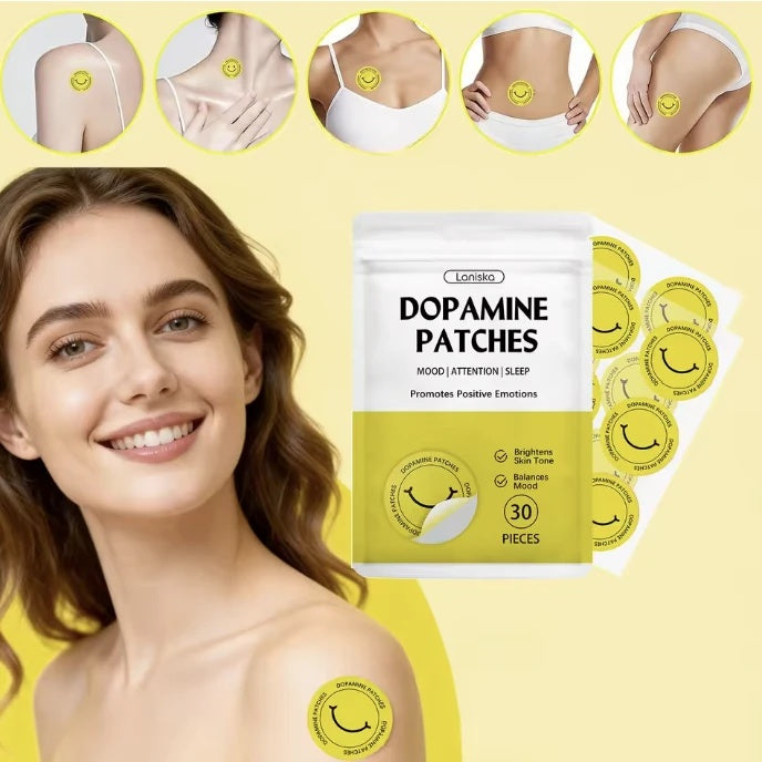 Dopamine smiley mood patches, 30 pack