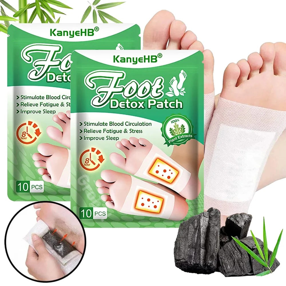 Foot patches with bamboo charcoal