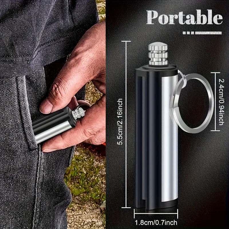 Pocket-size fire starter dimensions