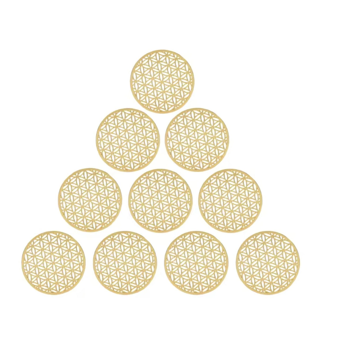 Flower of Life gold stickers