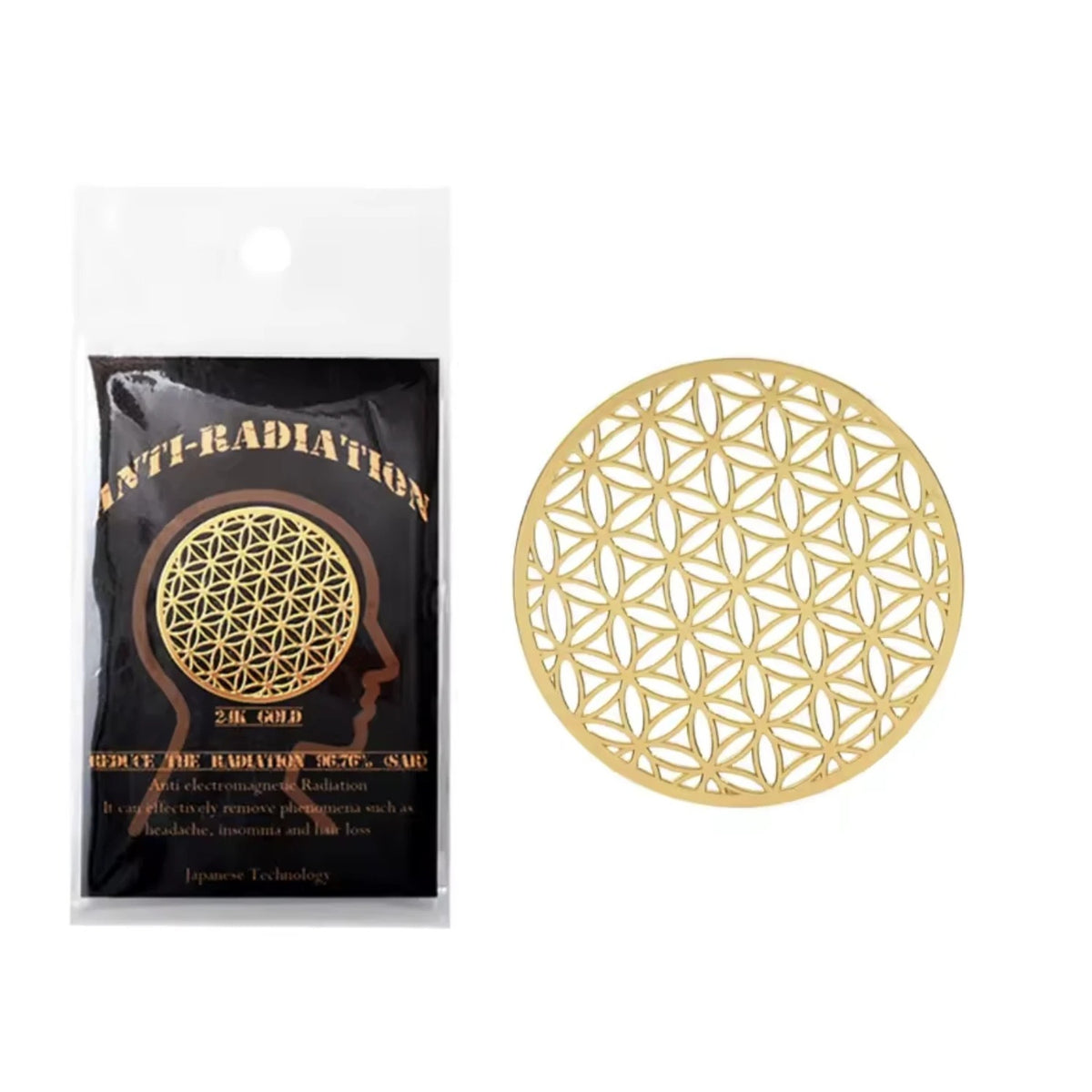 Flower of Life sticker with its sealed pack