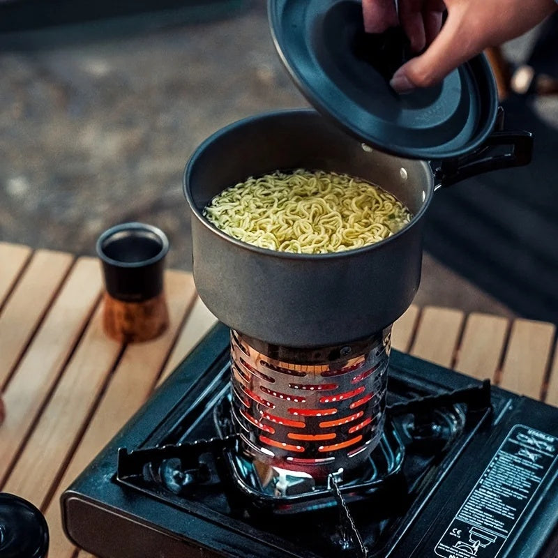 Cooking noodles on top of the stove heater