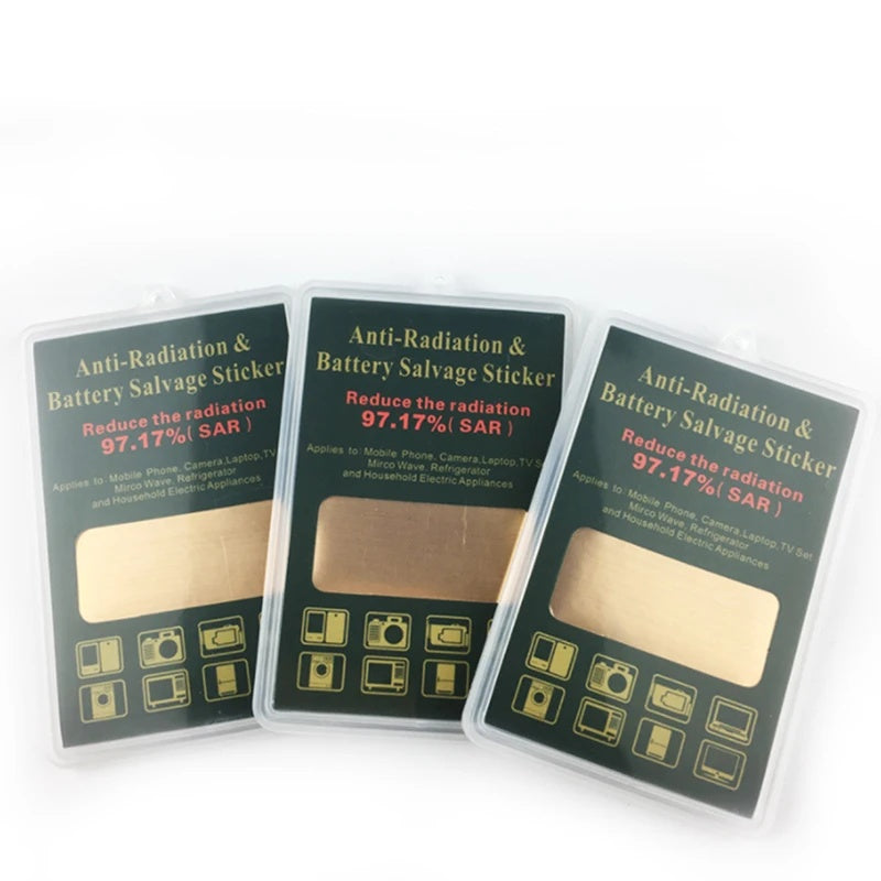 Anti-radiation plates in display cases
