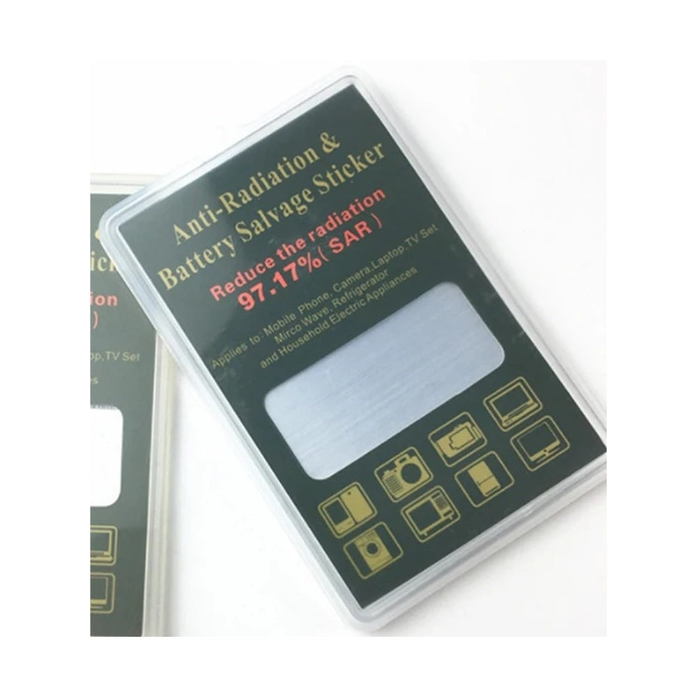 Silver anti-radiation phone plate