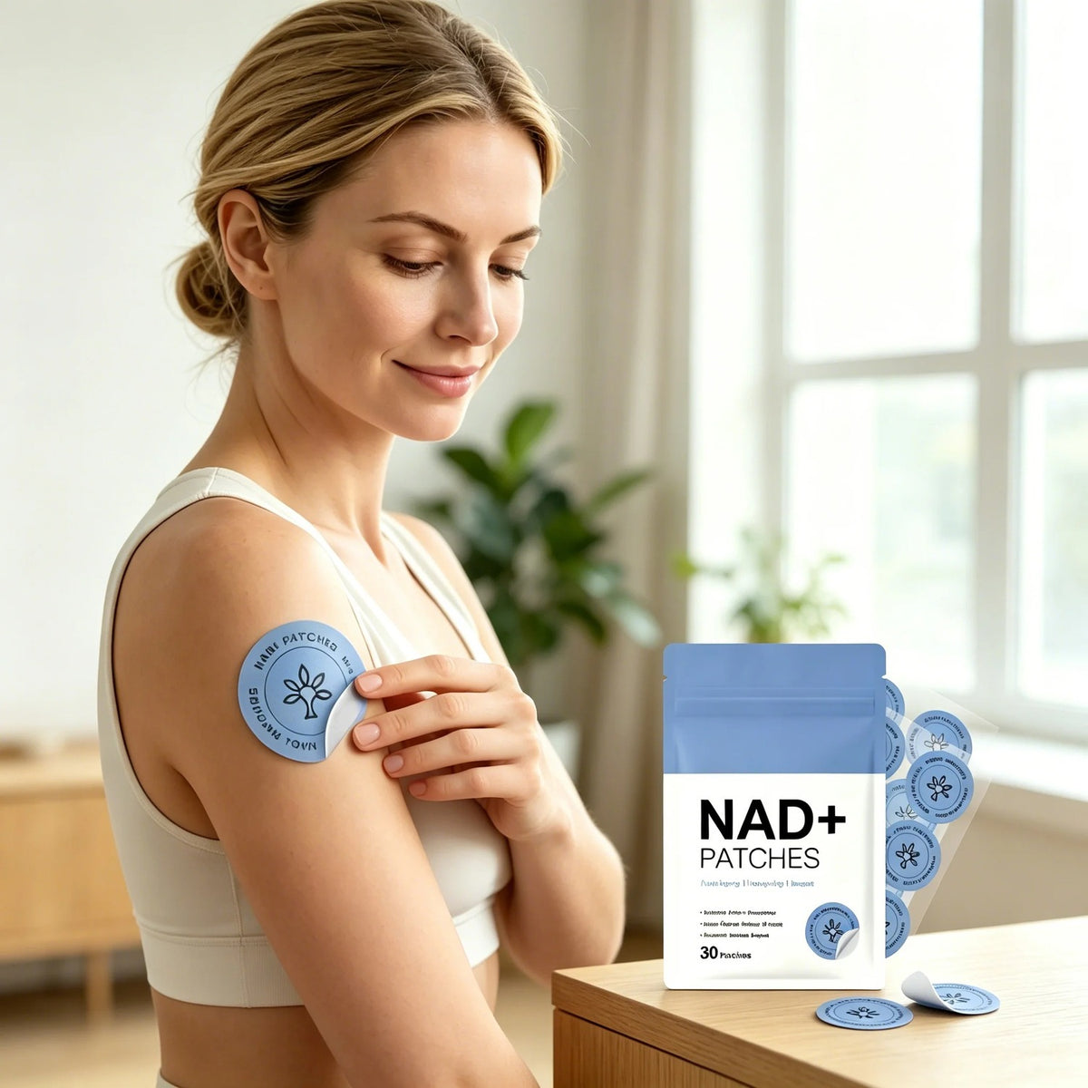 NAD+ patch on the upper arm