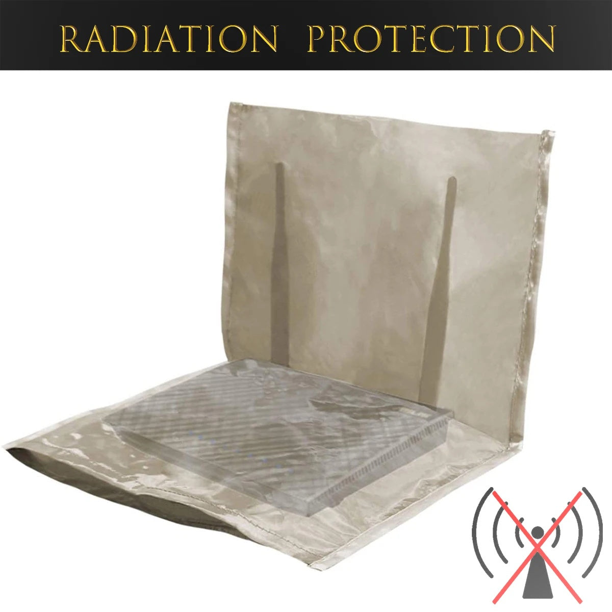 Faraday fabric router cover