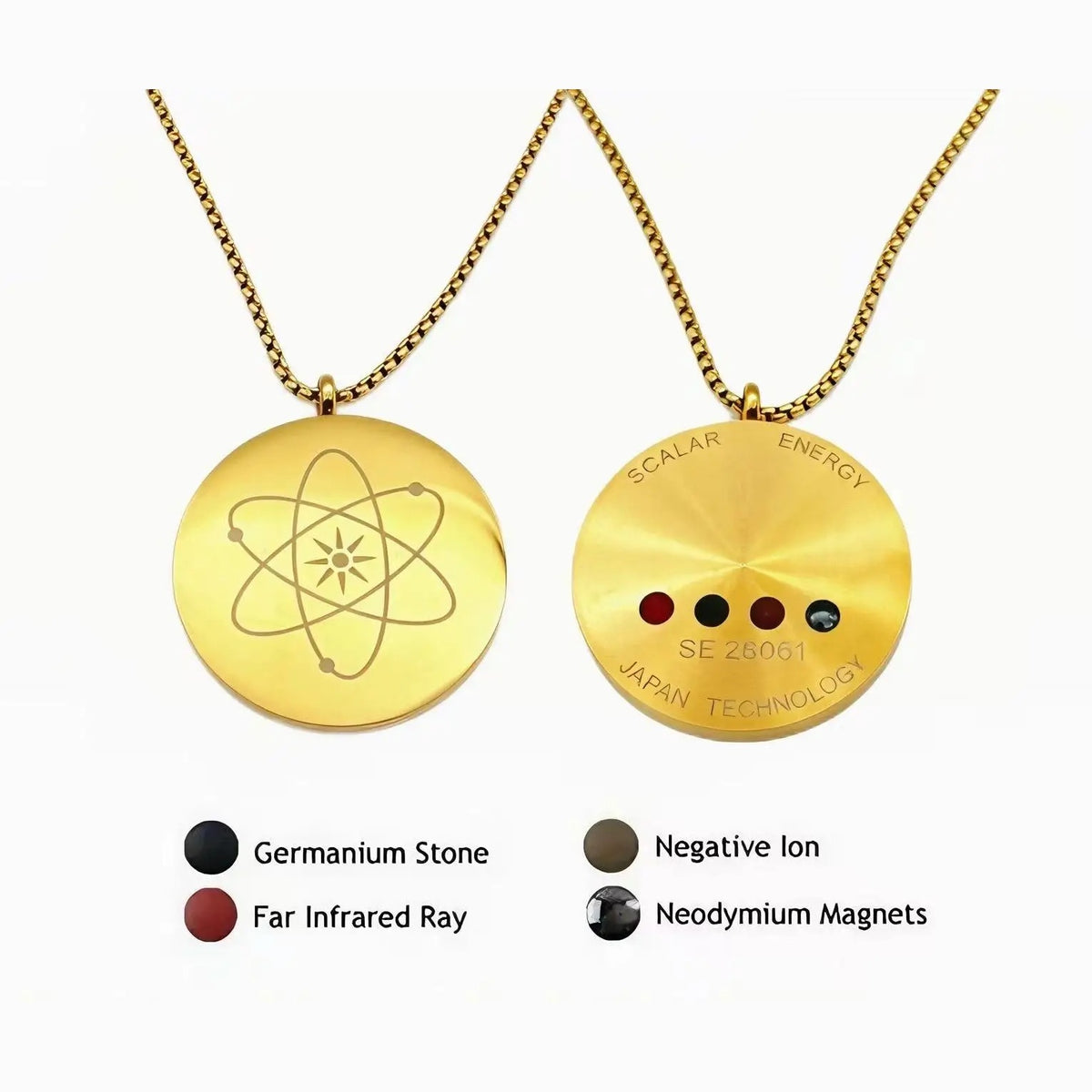 Germanium, far-infrared, negative-ion stones and magnet