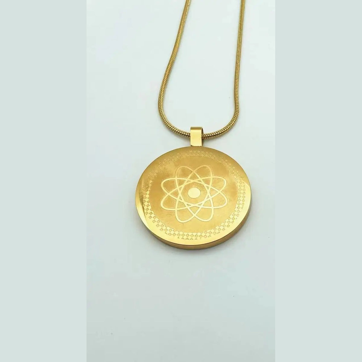 Gold scalar energy pendant