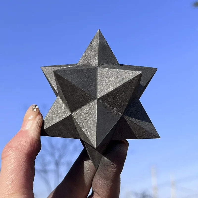 Shungite sacred geometry star